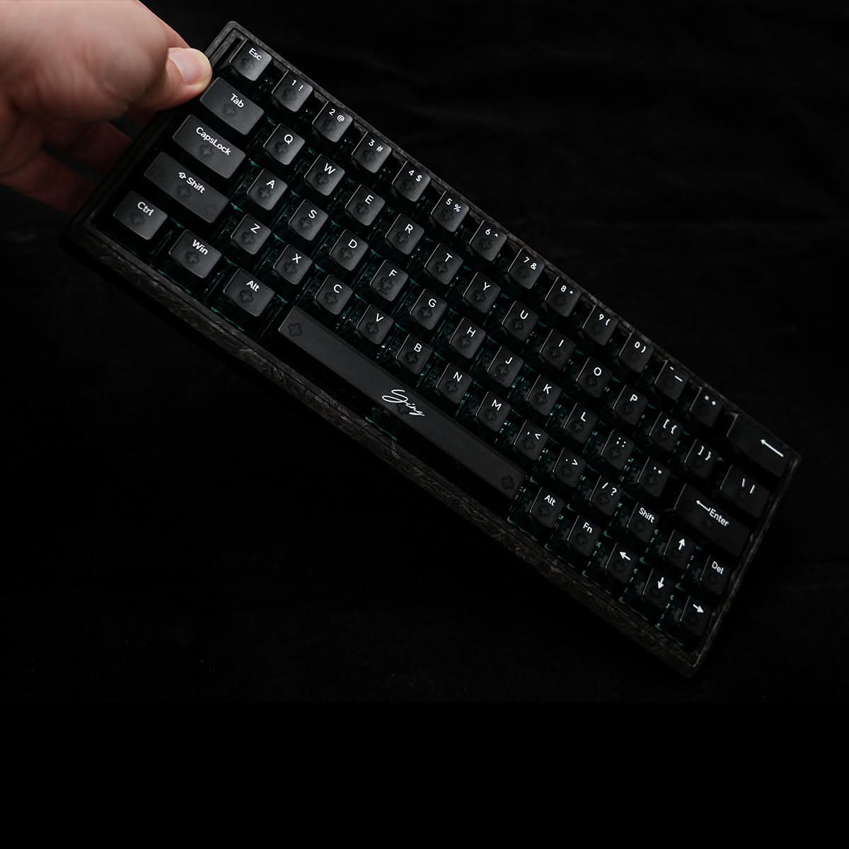 WLMouse YING63 Forged Carbon Fiber Keyboard