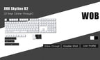 XVX Skyline R2 - Low Profile PBT Double-Shot Keycap Set