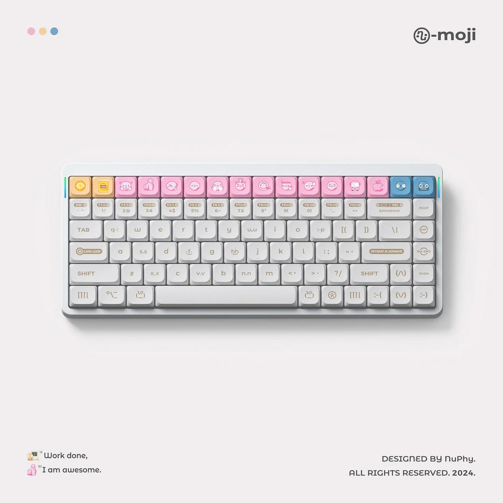 NuPhy Numoji nSA Profile Dye-sub PBT Keycaps