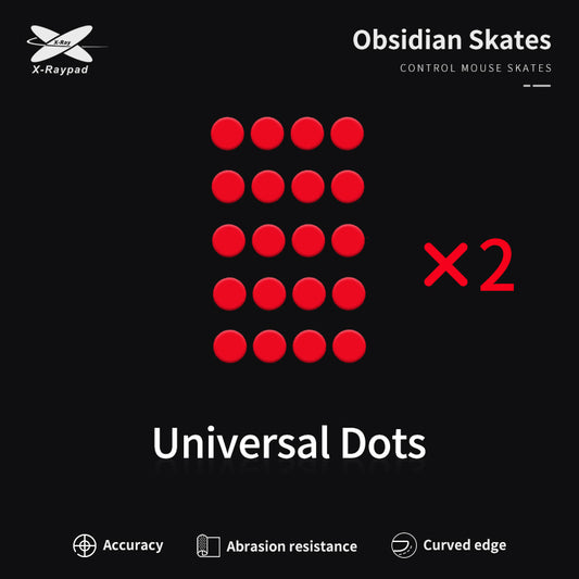 X-Raypad Obsidian DIY Mouse Skates – Universal Dots