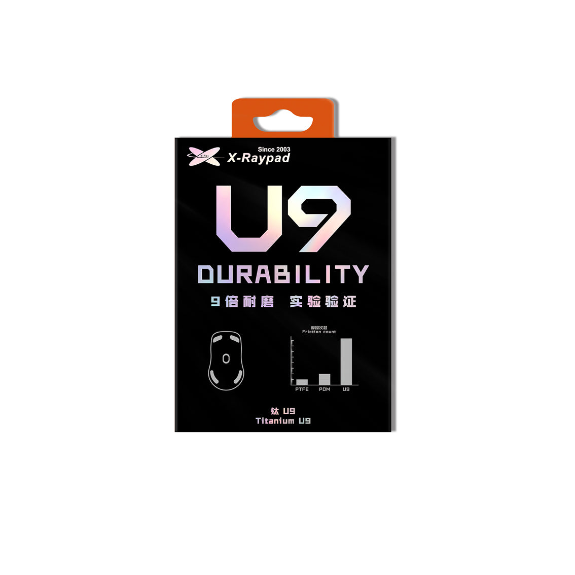 X-Raypad Titanium U9 Universal Dot Mouse Skates